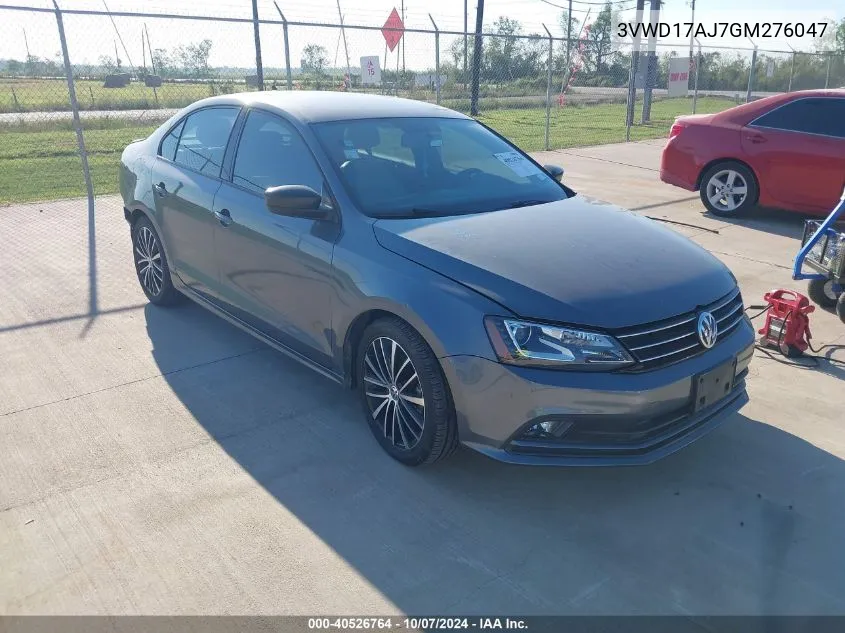 2016 Volkswagen Jetta Sport VIN: 3VWD17AJ7GM276047 Lot: 40526764