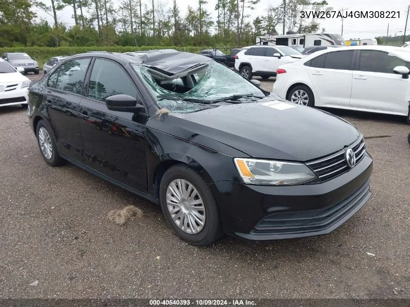 3VW267AJ4GM308221 2016 Volkswagen Jetta 1.4T S