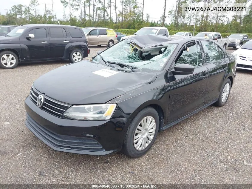 3VW267AJ4GM308221 2016 Volkswagen Jetta 1.4T S