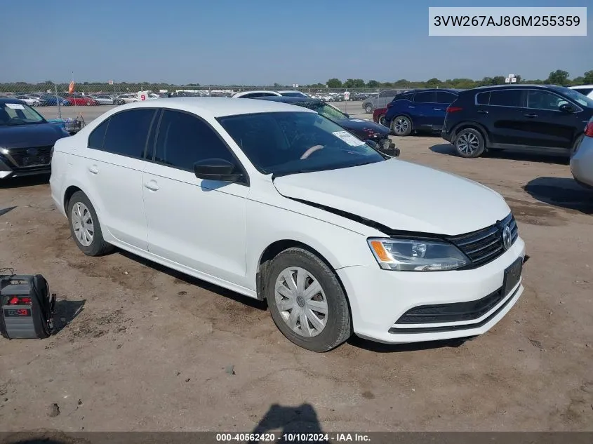 3VW267AJ8GM255359 2016 Volkswagen Jetta 1.4T S