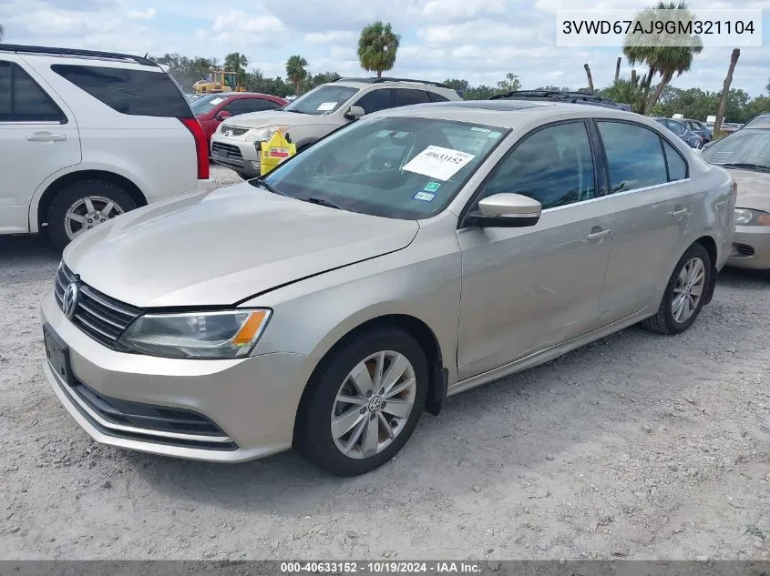 2016 Volkswagen Jetta 1.4T Se VIN: 3VWD67AJ9GM321104 Lot: 40633152