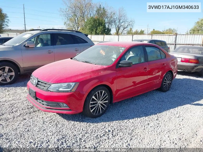 3VWD17AJ1GM340633 2016 Volkswagen Jetta 1.8T Sport