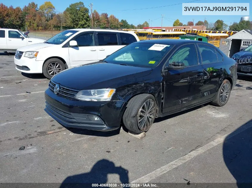 2016 Volkswagen Jetta 1.8T Sport VIN: 3VWD17AJ9GM291794 Lot: 40683038