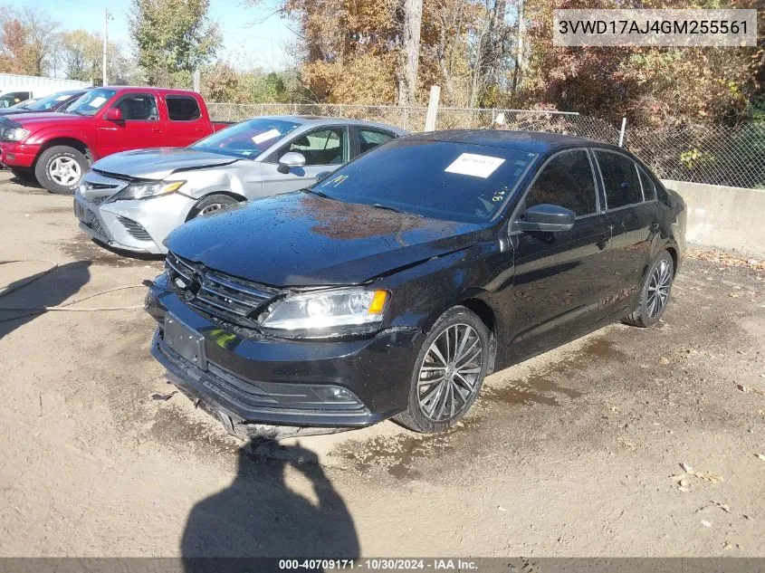 2016 Volkswagen Jetta 1.8T Sport VIN: 3VWD17AJ4GM255561 Lot: 40709171