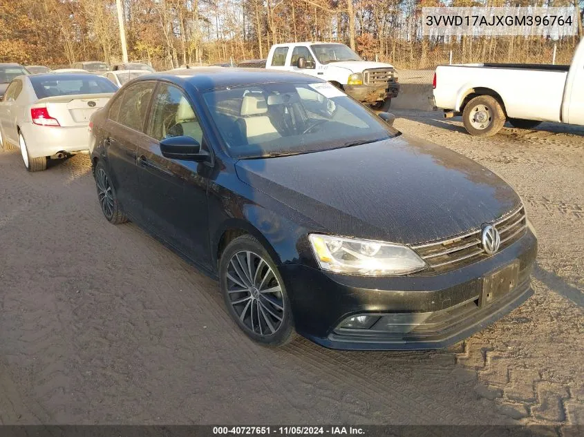 2016 Volkswagen Jetta 1.8T Sport VIN: 3VWD17AJXGM396764 Lot: 40727651