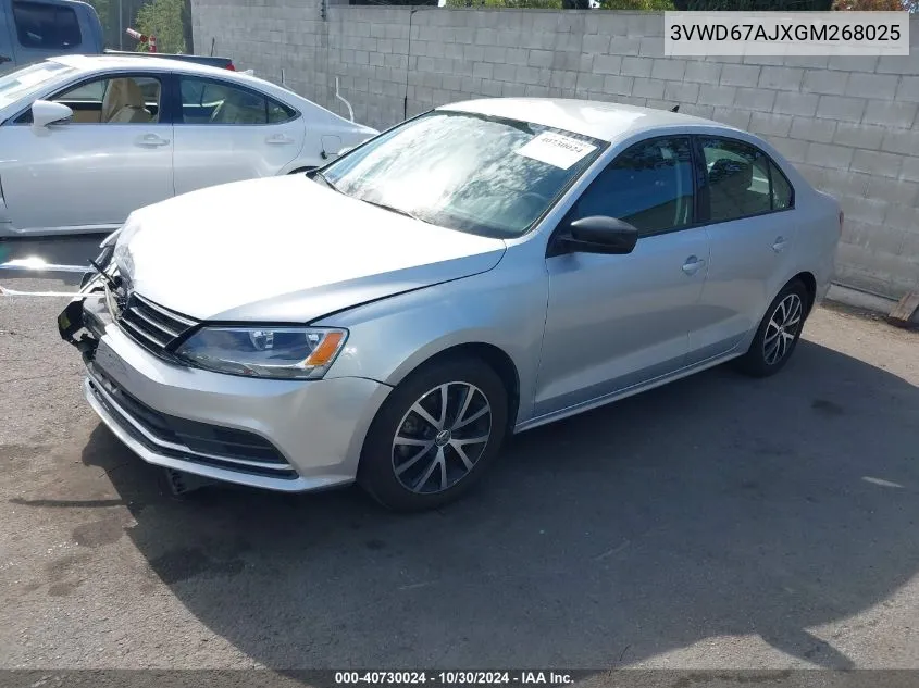 2016 Volkswagen Jetta 1.4T Se VIN: 3VWD67AJXGM268025 Lot: 40730024