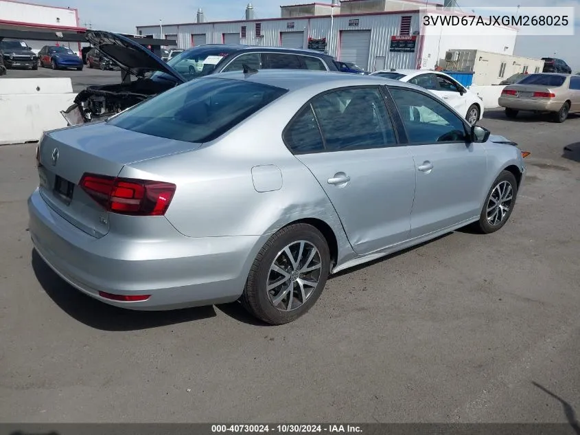 2016 Volkswagen Jetta 1.4T Se VIN: 3VWD67AJXGM268025 Lot: 40730024