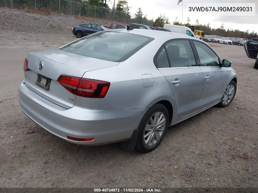 2016 Volkswagen Jetta 1.4T Se VIN: 3VWD67AJ9GM249031 Lot: 40734972