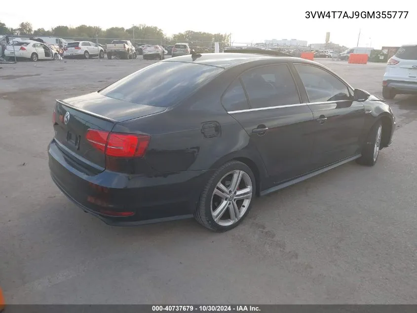 3VW4T7AJ9GM355777 2016 Volkswagen Jetta 2.0T Gli Se