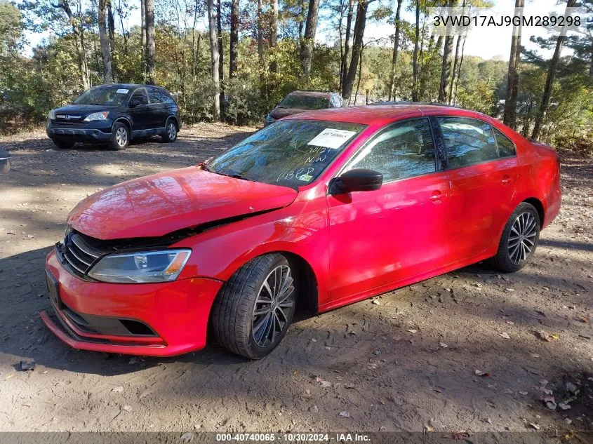 2016 Volkswagen Jetta 1.8T Sport VIN: 3VWD17AJ9GM289298 Lot: 40740065