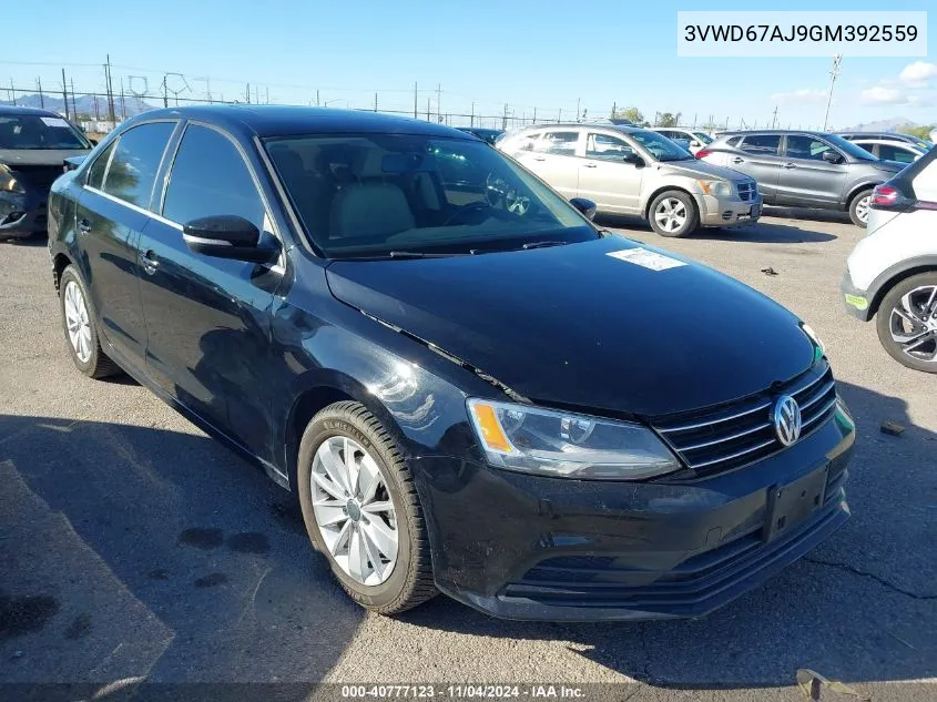 2016 Volkswagen Jetta 1.4T Se VIN: 3VWD67AJ9GM392559 Lot: 40777123