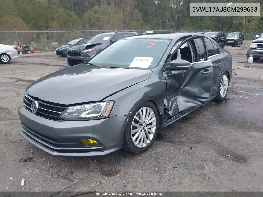 2016 Volkswagen Jetta 1.8T Sel VIN: 3VWL17AJ8GM299638 Lot: 40788267