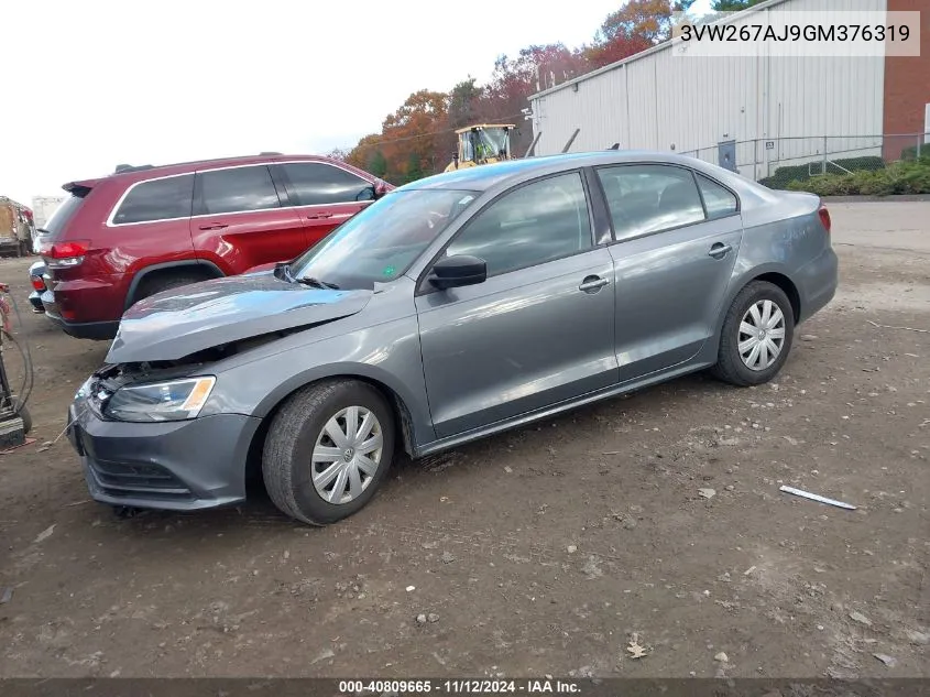 2016 Volkswagen Jetta 1.4T S VIN: 3VW267AJ9GM376319 Lot: 40809665