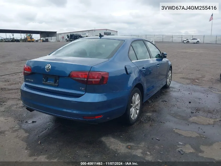 2016 Volkswagen Jetta 1.4T Se VIN: 3VWD67AJ4GM255416 Lot: 40811463