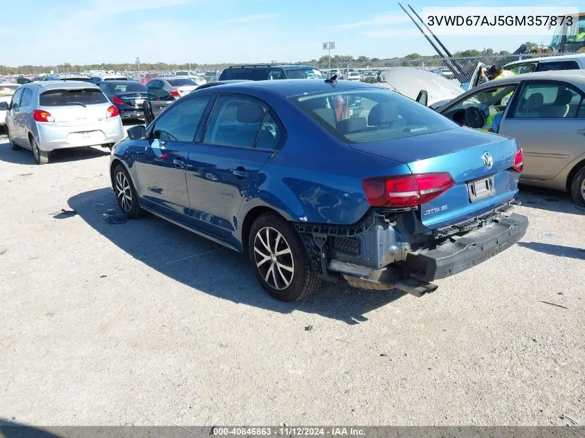 2016 Volkswagen Jetta 1.4T Se VIN: 3VWD67AJ5GM357873 Lot: 40846863