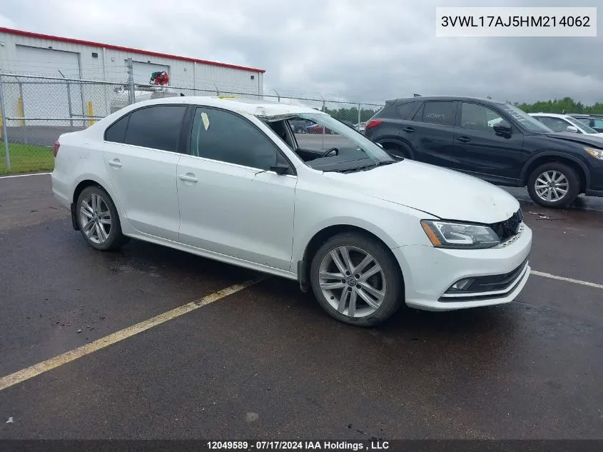 3VWL17AJ5HM214062 2017 Volkswagen Jetta Sel/Sel Premium