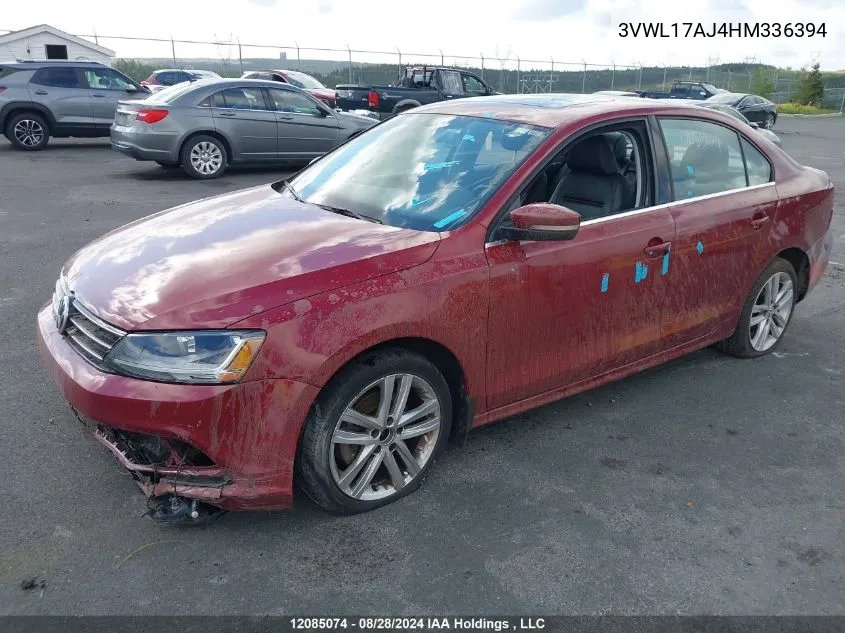 3VWL17AJ4HM336394 2017 Volkswagen Jetta Sedan