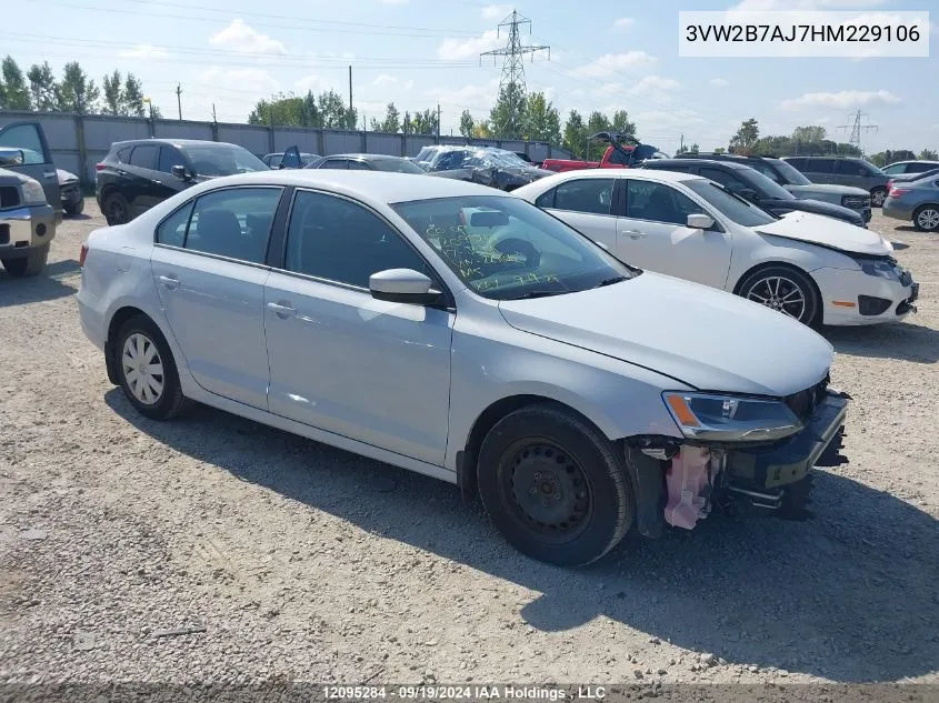 3VW2B7AJ7HM229106 2017 Volkswagen Jetta Sedan