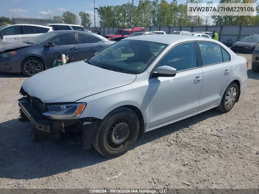 3VW2B7AJ7HM229106 2017 Volkswagen Jetta Sedan