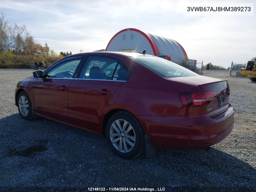 3VWB67AJ8HM389273 2017 Volkswagen Jetta Sedan