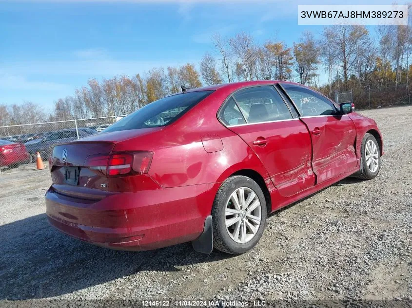 3VWB67AJ8HM389273 2017 Volkswagen Jetta Sedan