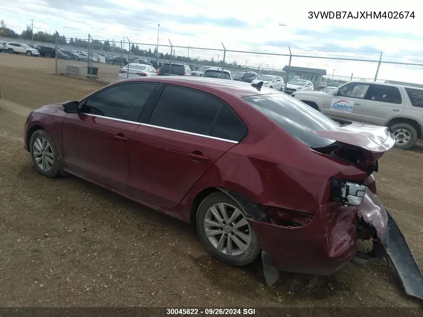 3VWDB7AJXHM402674 2017 Volkswagen Jetta Se