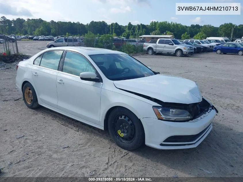 3VWB67AJ4HM210713 2017 Volkswagen Jetta 1.4T Se