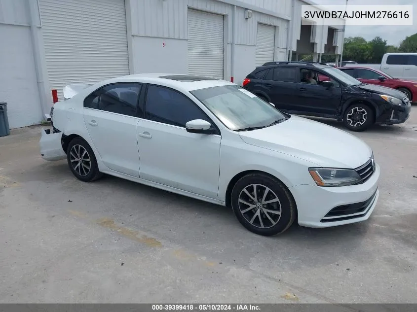 2017 Volkswagen Jetta 1.4T Se VIN: 3VWDB7AJ0HM276616 Lot: 39399418