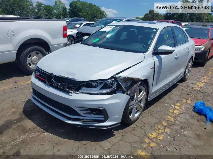 3VW5T7AJXHM266743 2017 Volkswagen Jetta Gli