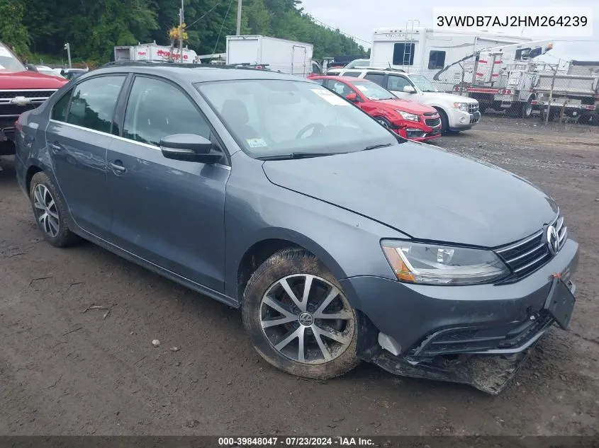 2017 Volkswagen Jetta 1.4T Se VIN: 3VWDB7AJ2HM264239 Lot: 39848047