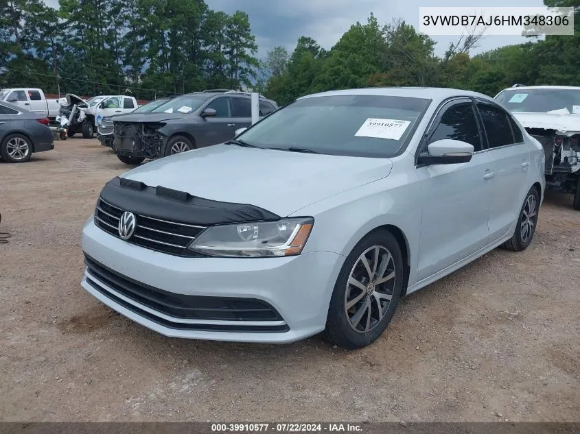 3VWDB7AJ6HM348306 2017 Volkswagen Jetta 1.4T Se