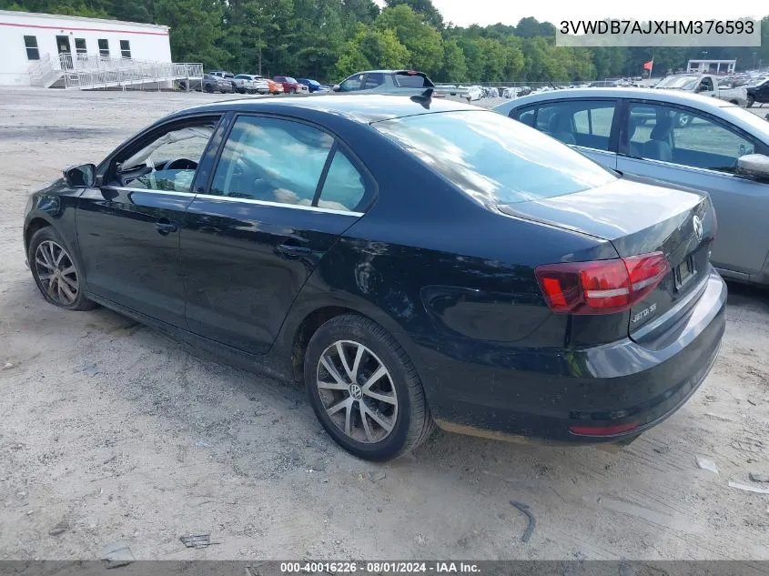 3VWDB7AJXHM376593 2017 Volkswagen Jetta 1.4T Se