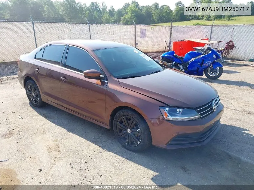 3VW167AJ9HM250717 2017 Volkswagen Jetta 1.4T S