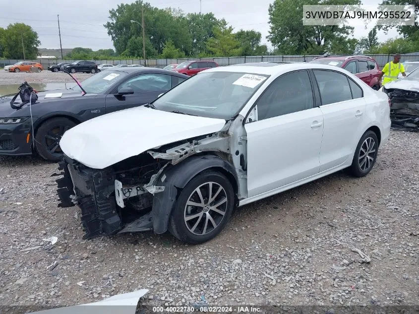 3VWDB7AJ9HM295522 2017 Volkswagen Jetta 1.4T Se