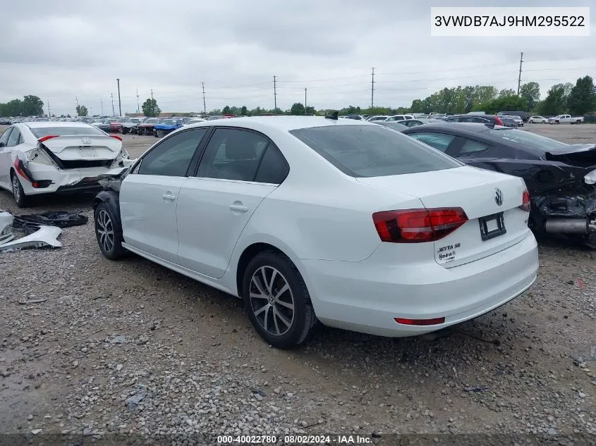 3VWDB7AJ9HM295522 2017 Volkswagen Jetta 1.4T Se