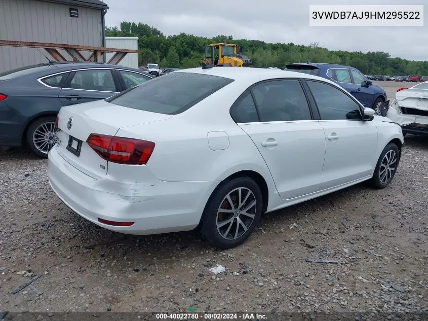 3VWDB7AJ9HM295522 2017 Volkswagen Jetta 1.4T Se