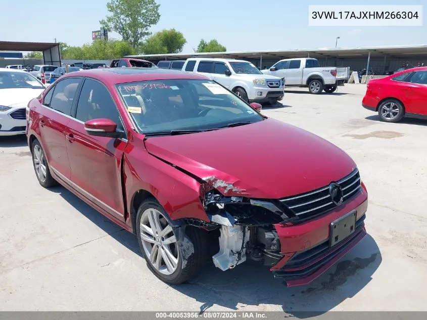 2017 Volkswagen Jetta 1.8T Sel/1.8T Sel Premium VIN: 3VWL17AJXHM266304 Lot: 40053956