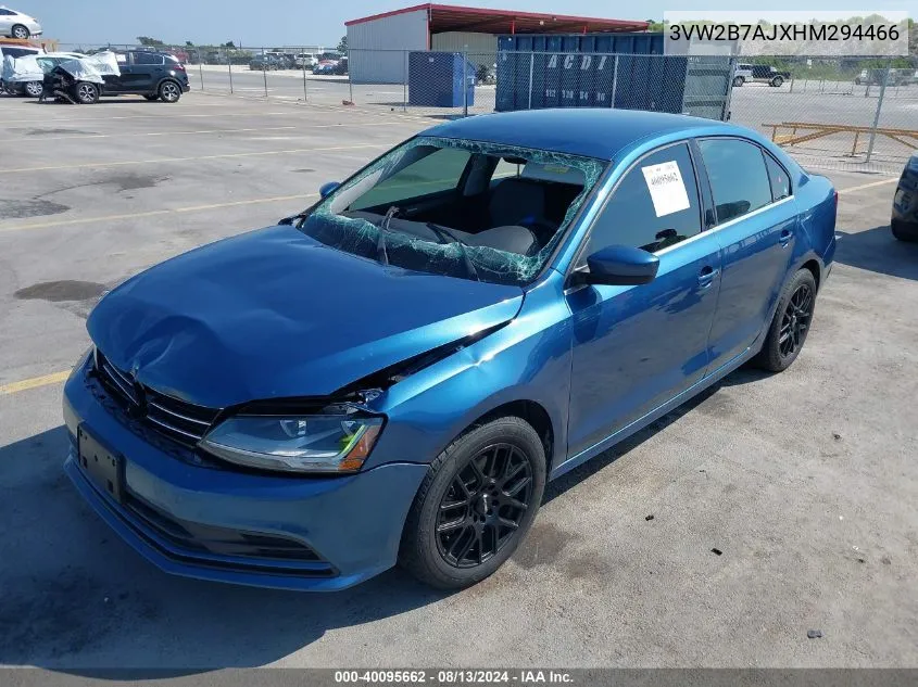 3VW2B7AJXHM294466 2017 Volkswagen Jetta S