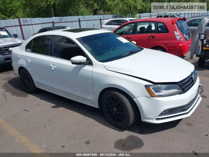 3VWL17AJ0HM387746 2017 Volkswagen Jetta 1.8T Sel/1.8T Sel Premium