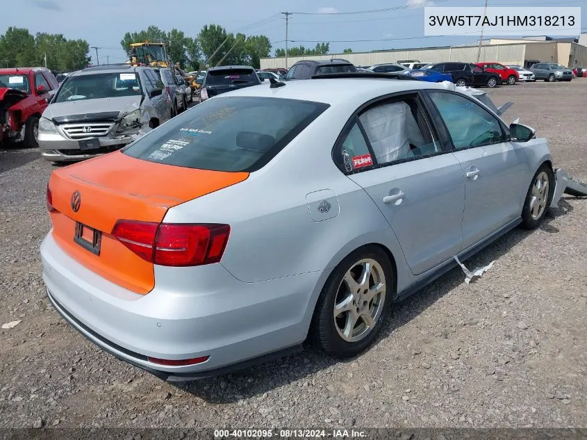 2017 Volkswagen Jetta Gli VIN: 3VW5T7AJ1HM318213 Lot: 40102095