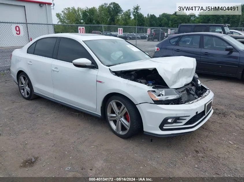 3VW4T7AJ5HM404491 2017 Volkswagen Jetta Gli