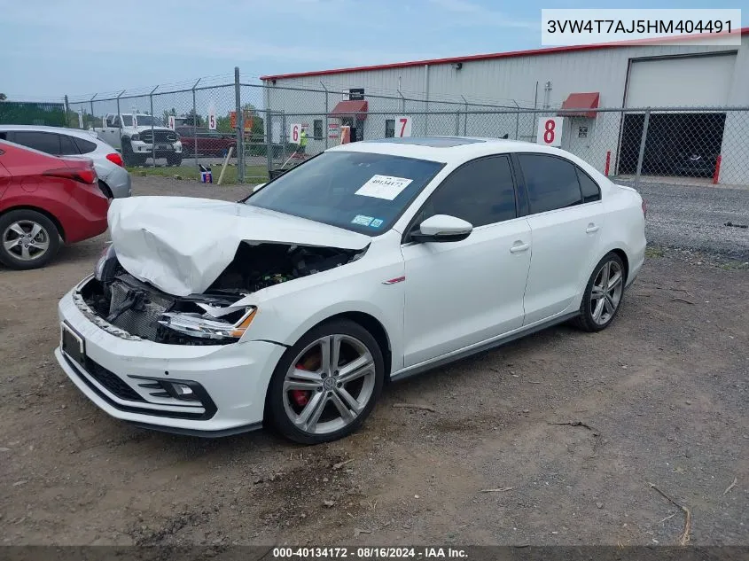 2017 Volkswagen Jetta Gli VIN: 3VW4T7AJ5HM404491 Lot: 40134172