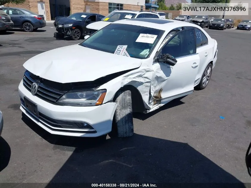 2017 Volkswagen Jetta 1.8T Sel/1.8T Sel Premium VIN: 3VWL17AJXHM376396 Lot: 40158338