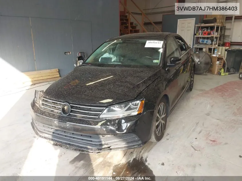 3VWDB7AJ7HM386403 2017 Volkswagen Jetta 1.4T Se