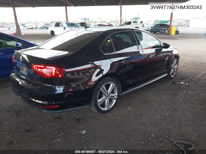 3VW4T7AJ7HM303243 2017 Volkswagen Jetta Gli