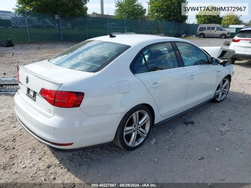 2017 Volkswagen Jetta Gli VIN: 3VW4T7AJ9HM372967 Lot: 40227667