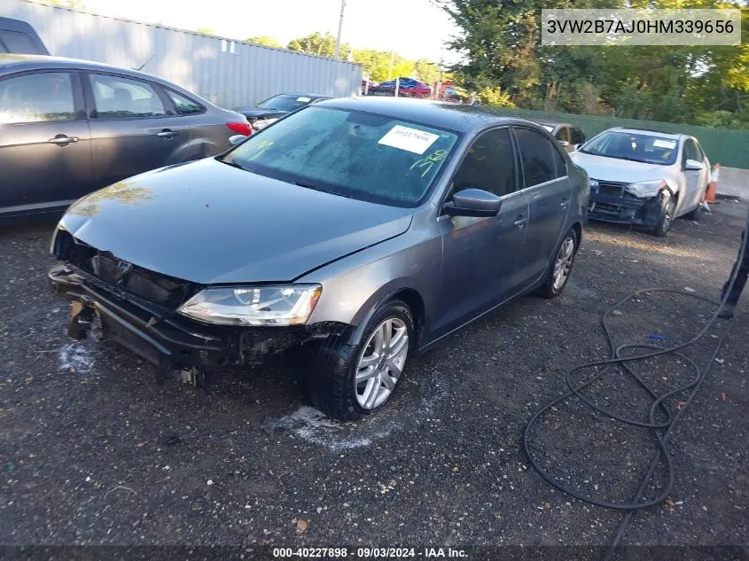 2017 Volkswagen Jetta 1.4T S VIN: 3VW2B7AJ0HM339656 Lot: 40227898