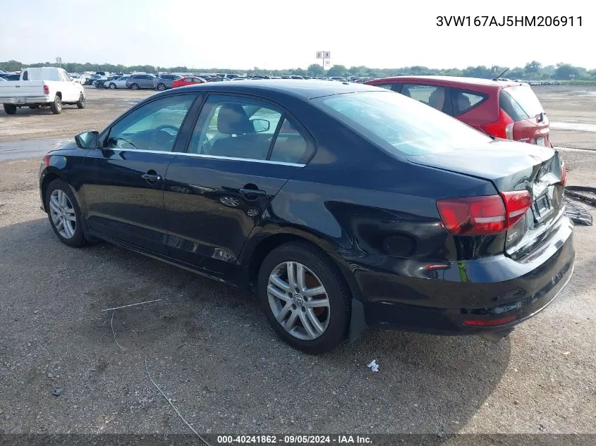 3VW167AJ5HM206911 2017 Volkswagen Jetta S