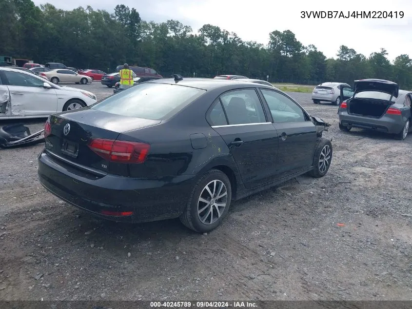 3VWDB7AJ4HM220419 2017 Volkswagen Jetta 1.4T Se