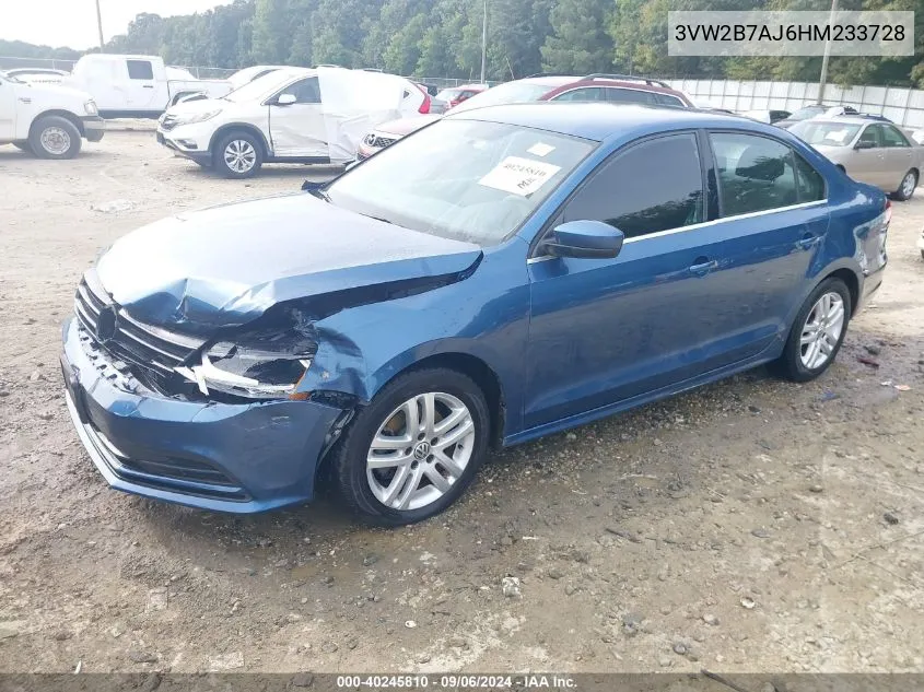 3VW2B7AJ6HM233728 2017 Volkswagen Jetta 1.4T S